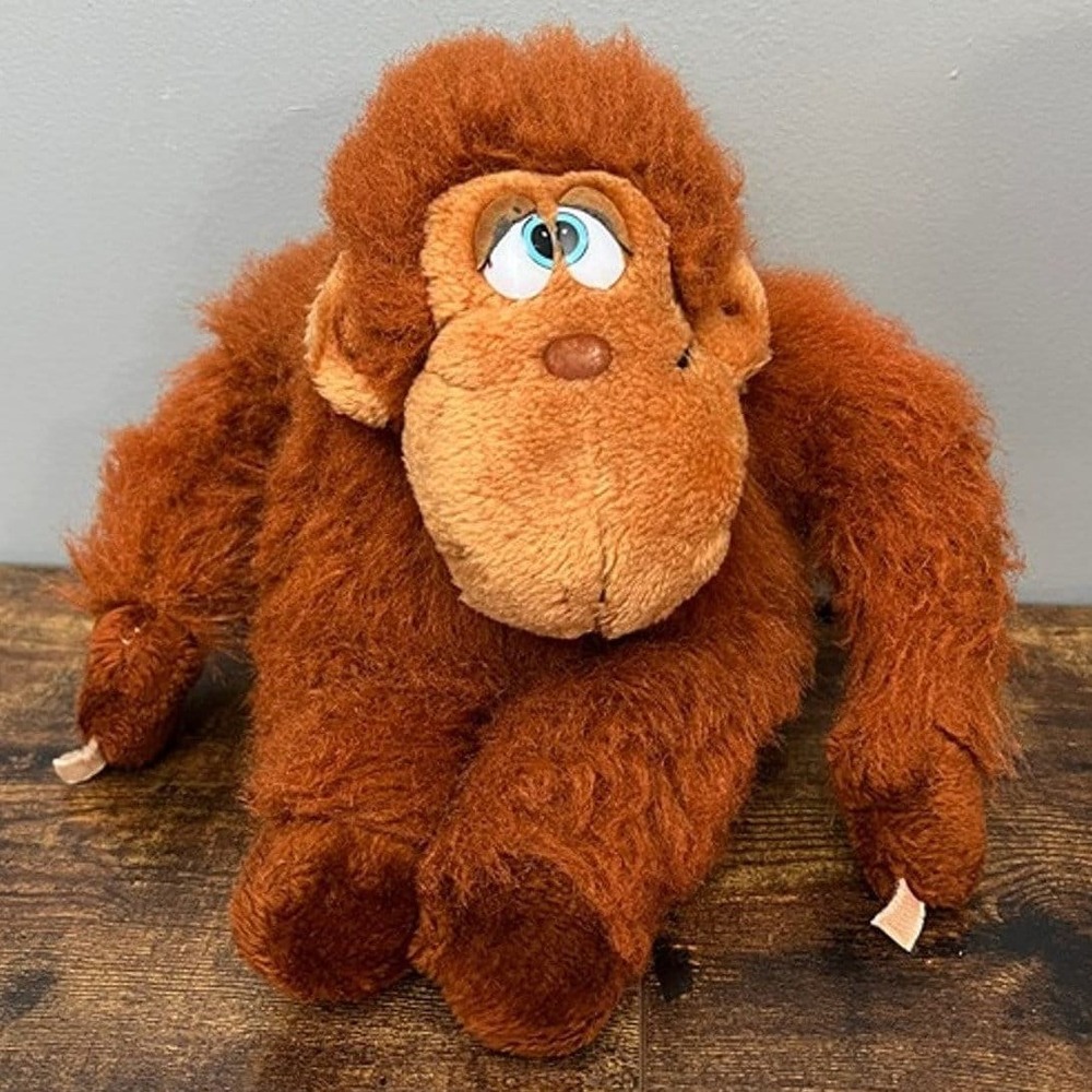Vintage 1983 Wallace Berrie Monkey Chimp Plush Stuffed Animal Orangutan